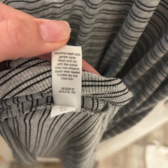 Athleta Hermosa Henley Midi Dress Striped - Picture 5 of 9